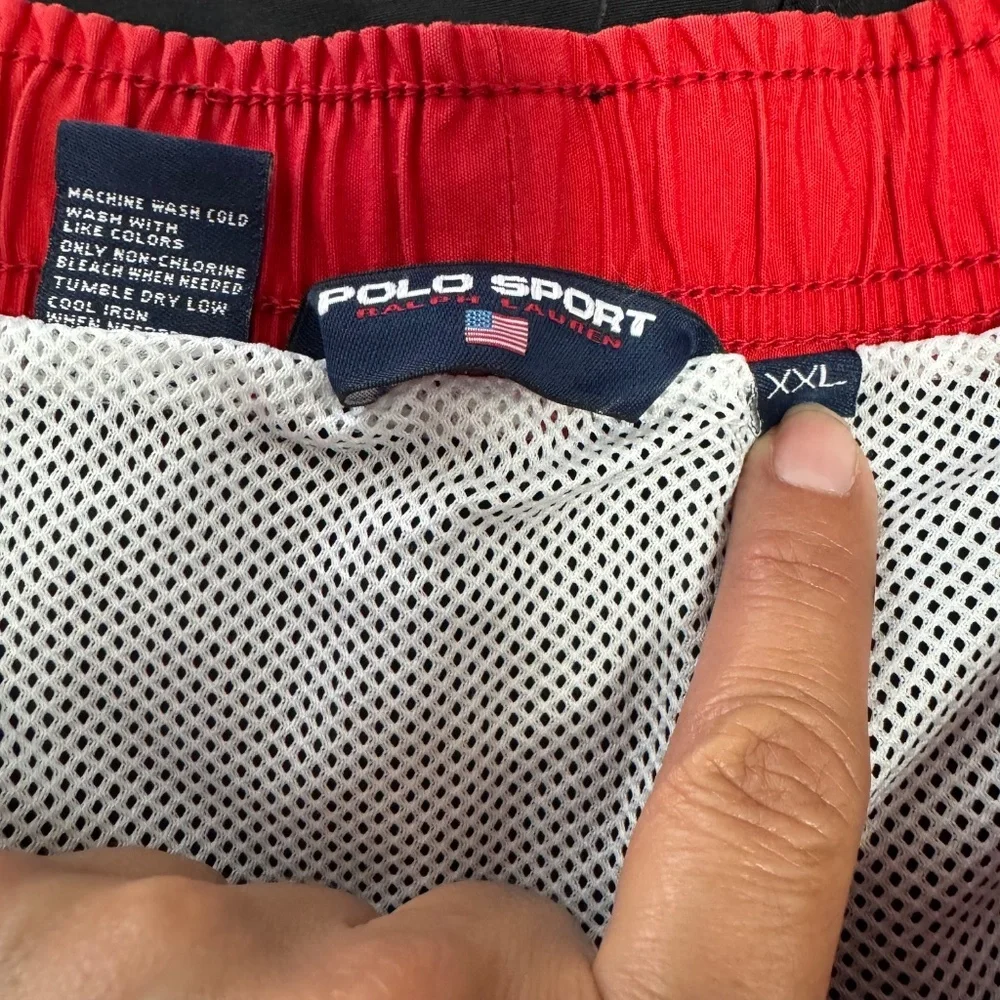 Polo Ralph Lauren Swim Trunks Men's XXL Black Traveler Mesh Lined